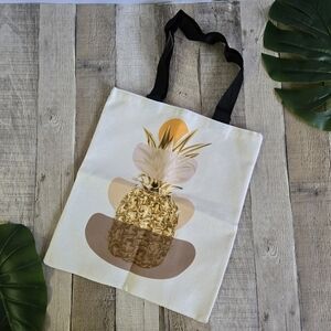Large Golden Pineapple Tote Bag
